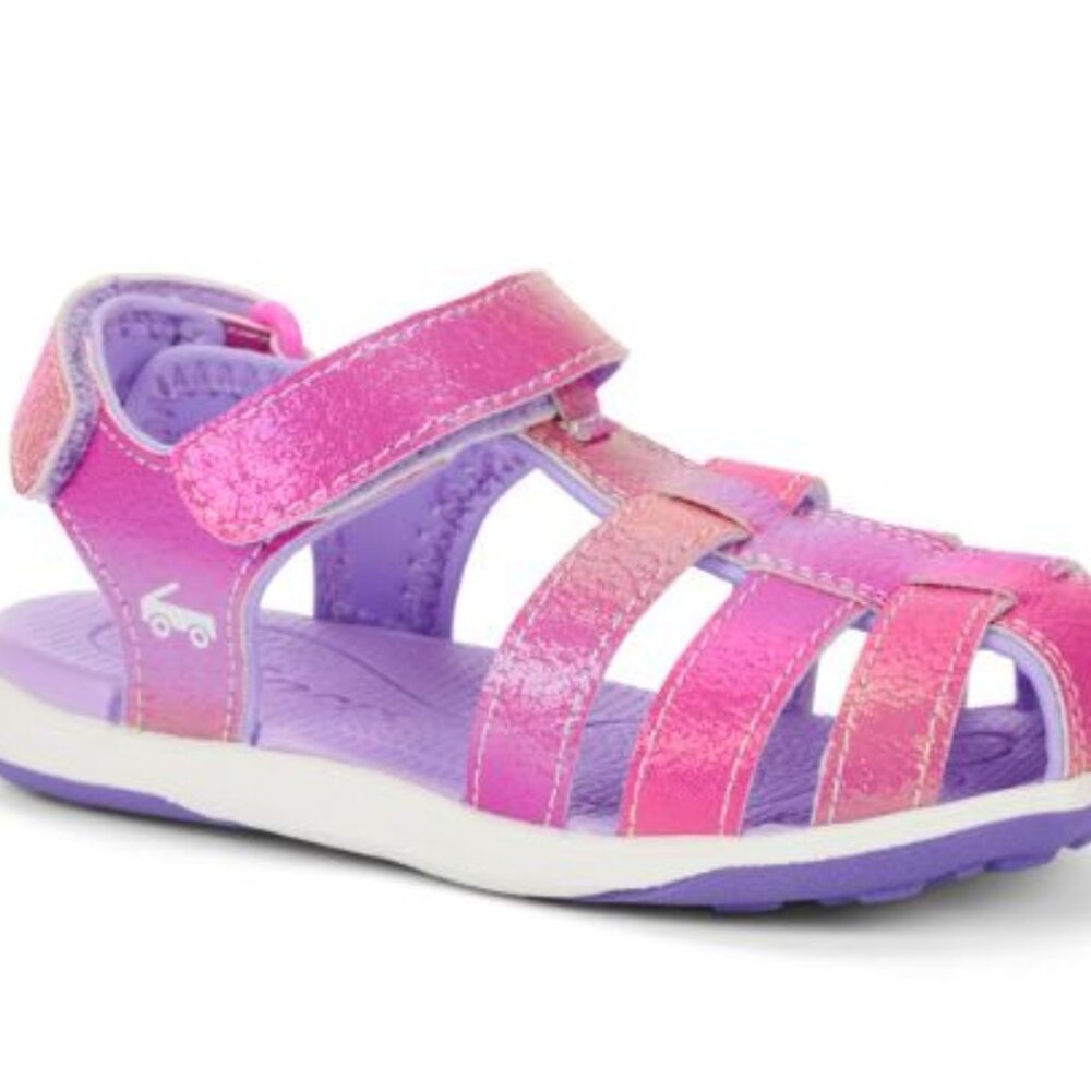 See Kai Run Kids Pink and Purple Sandals Size 10